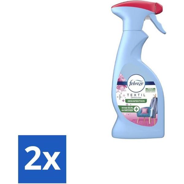 Febreze Spray Per Tessuti – Garofani Rosa – 375 Ml - Confezione Risparmio - 2 Pezzi-image