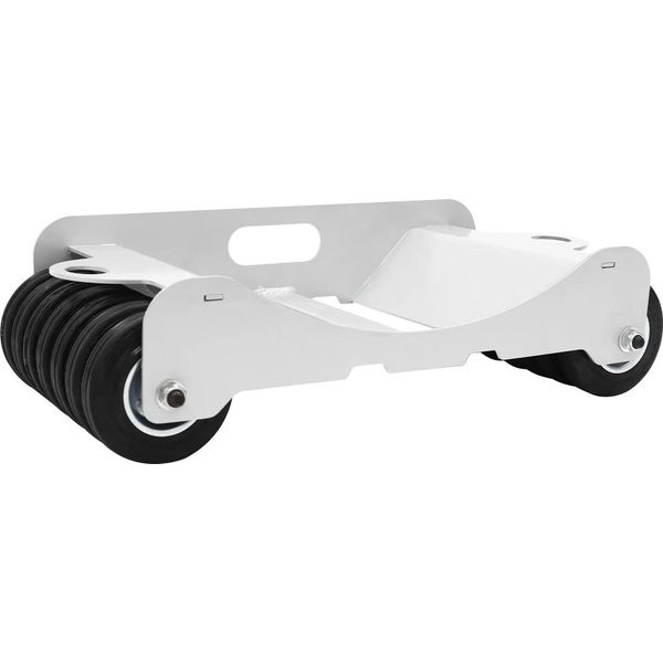 Ausilio Per Manovre Auto - Carrello Per Ruote - Capacità Di Carico 2041 Kg - 14 Rotelle Fisse - Acciaio 4 Mm - 60×32,9×17 Cm - Argento-image