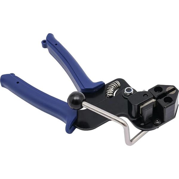 Pinza Per Fascette In Acciaio Inossidabile - Utensile Di Serraggio E Taglio - Set Con 100 Fascette Metalliche - Per Carichi Pesanti - Lama Di Taglio In Acciaio Al Molibdeno - Adatto Per Uso Industriale-image