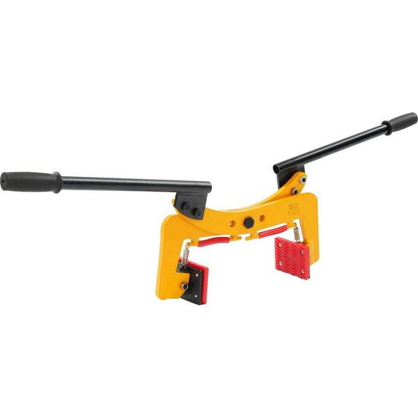 Pinza Per Sollevamento Pietre - Sollevatore Per Lastre - Capacità Di Carico 325 Kg - Apertura Regolabile - Impugnature Ergonomiche - Acciaio Al Manganese 235,Poliuretano- Rivestimento In Plastica - Giallo-image