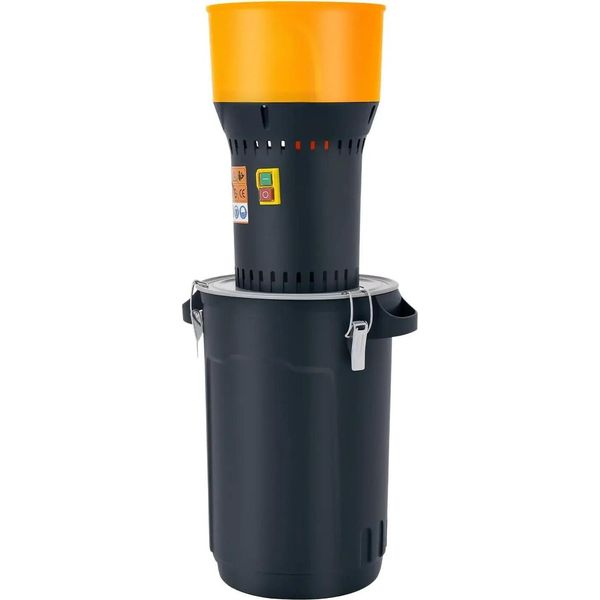 Molino Elettrico Per Cereali - Molino Per Mangimi E Macina - 5 Setacci - Secchio Da 25 Litri - Per Frumento, Orzo, Mais, Avena - Nero-image