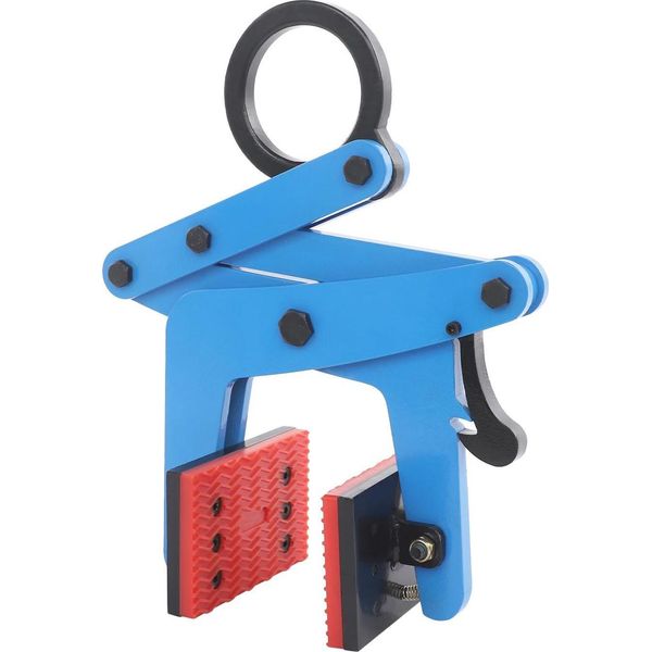 Sollevatore Per Lastre Di Pietra - Pinza A Morsetto - Capacità Di Carico 390 Kg - Apertura Regolabile 3-8,5 Cm - Carichi Pesanti - Per Pietra/Granito/Marmo - - Blu-image