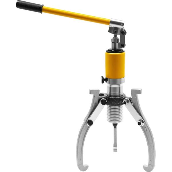 Set Di Estrattori Idraulici - Estrattore Per Mozzi Ruota E Cuscinetti A 3 Bracci - Forza Di Pressione 5-10 T - Apertura 180 Mm - Per Ingranaggi E Cuscinetti - Braun-image