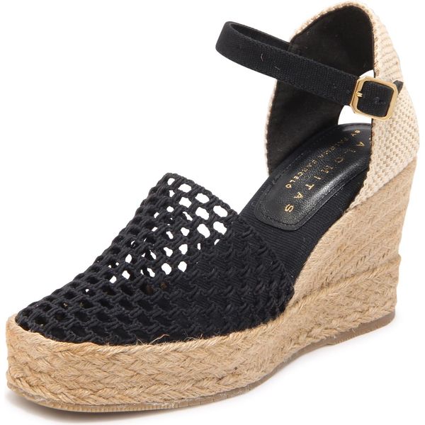 O9788 Zeppa Espadrillas Donna Palomitas Woman Sandal Black-image