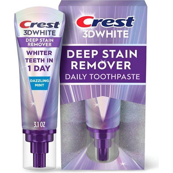 Crest | Dentifricio - 3Dwhite Brilliance - 87G - Dentifricio Sbiancante - Menta - Protezione Dallo Scolorimento-image
