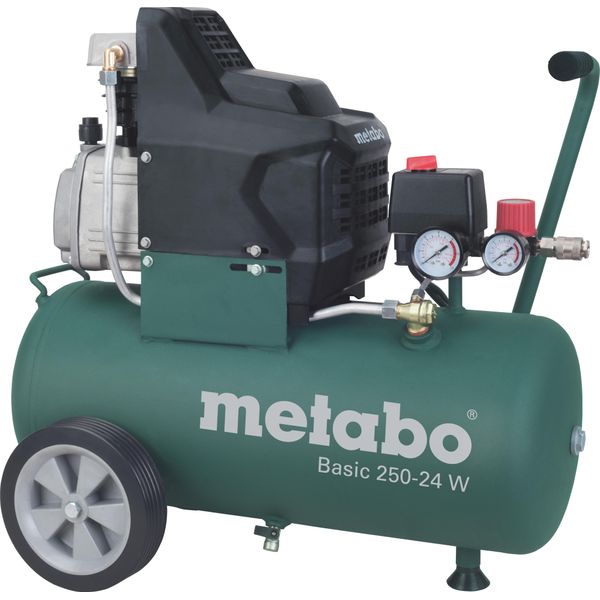 Metabo Basic 250-24 W - Compressore D'aria - 1500 W - Lubrificato Ad Olio - 200 L/Min - 24 Litri-image