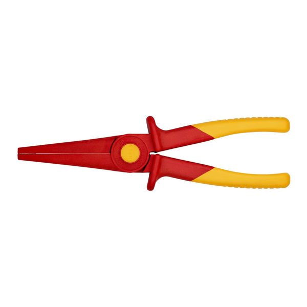 Knipex 98 62 02 Flachrundzange Aus Kunststoff Isolierend Mit Weichkunststoff-Zone FüR Sicheren Halt Kunststoff 220 Mm)-image