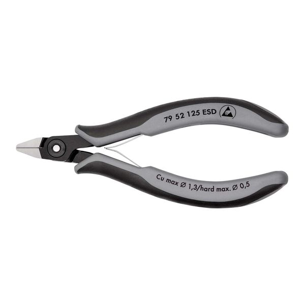 Knipex 79 52 125 Esd PräZisions-Elektronik-Seitenschneider Esd Mit Mehrkomponenten-HüLlen BrüNiert 125 Mm)-image