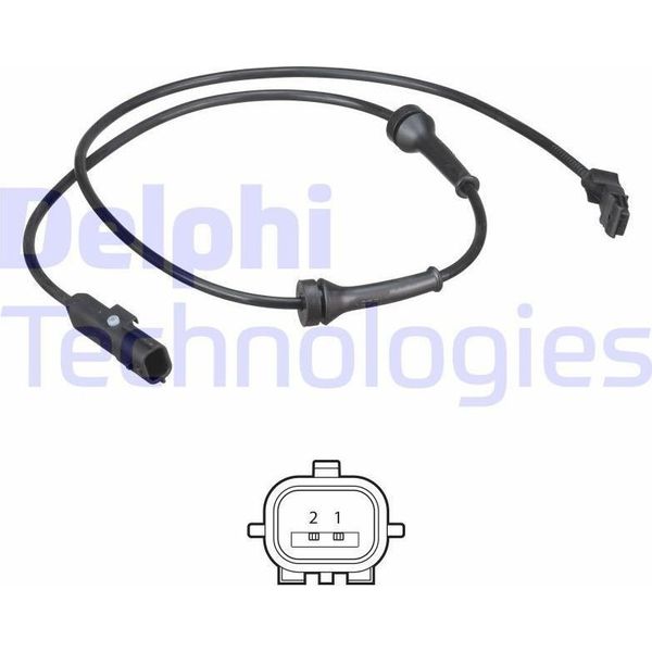 Sensore Abs Delphi Per Velocità Ruota Per Renault ScÉNic Ii (JM0/1) SS20573-image