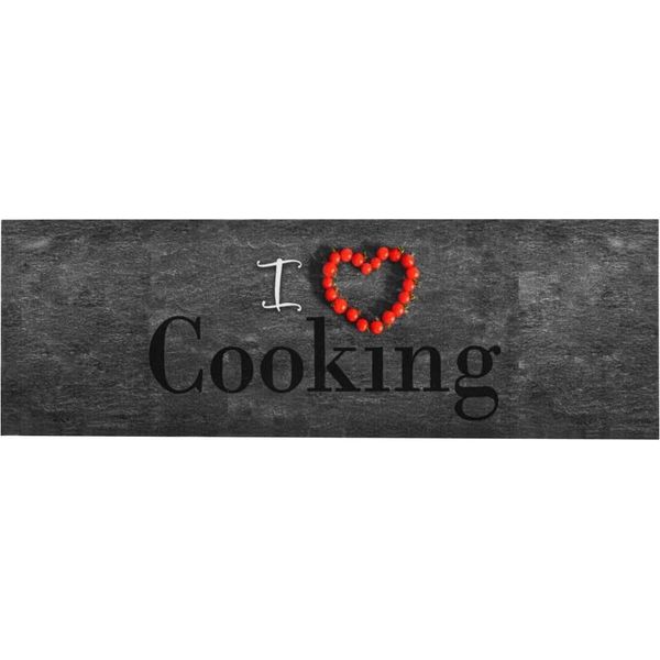 The Living Store Tappeto Da Cucina Lavabile Cooking 60X300 Cm-image