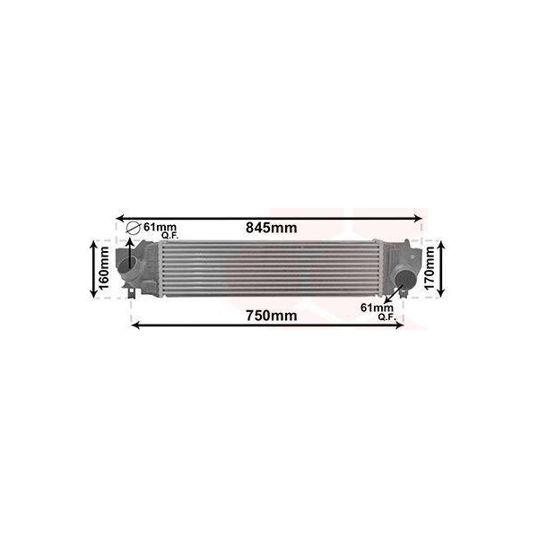 Van Wezel 06014702 Intercooler Llk Per Bmw 2 Gran Tourer (F46) Turbo Intercooler-image