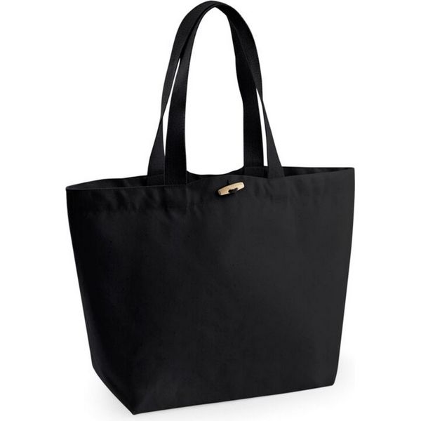 Westford Mill - Borsa Della Spesa "Marina"", Cotone Organico BC4870 (Taglia Unica) (Nero)"-image