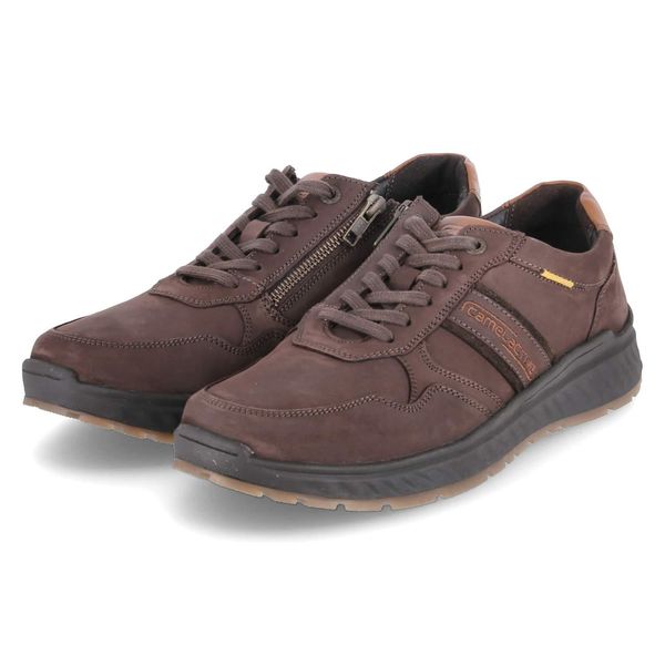 Camel Active Scarpe Da Uomo Stringate Sportive Basse In Camoscio Marrone Taglia: 44-image
