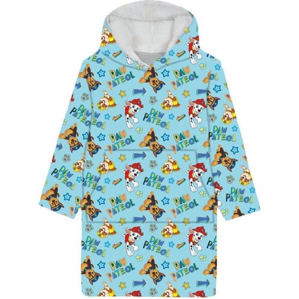 Felpa Aymax, Poncho/Pullover, Plaid, Paw Patrol, 3-6 Anni, Blau, Taglia Unica-image