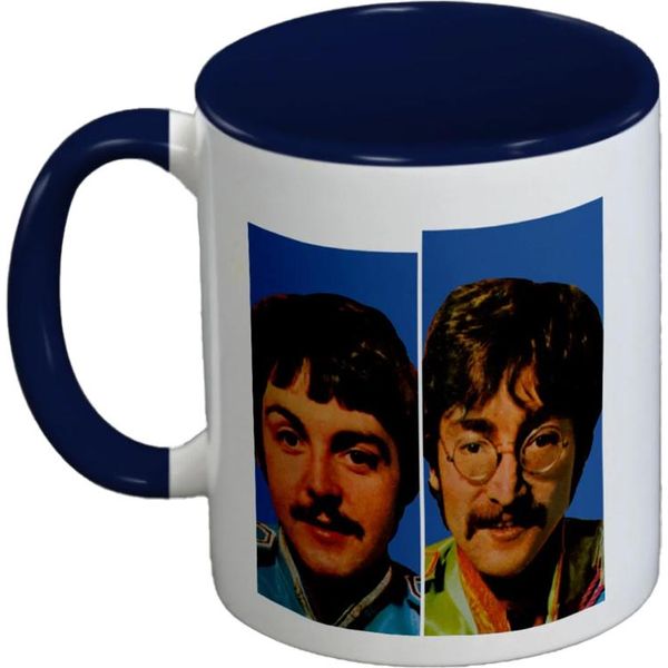 The Beatles - Tazza Da Caffè "All You Need Is Love"", Interno Bicolore PM11105 (Taglia Unica) (Blu/Bianco/Rosso)"-image