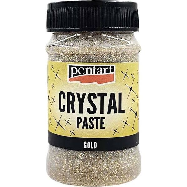 Pentart Crystal Paste Pasta Di Cristallo Per La Lavorazione Del Broccato D'oro100 Ml-image