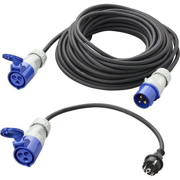 Cavo Di Prolunga Cee 20M 3X1,5Mm Con Cavo Adattatore-image