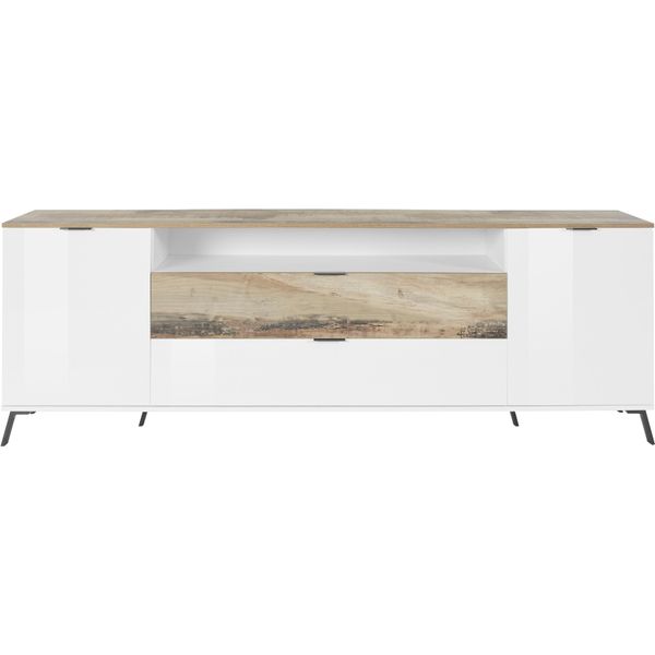 Sideboard Home Affaire "Casanova", Weiß (Weiß, Pereira), B:220Cm H:75Cm T:40Cm, Sideboards, Sideboard, Breite Ca. 220 Cm-image