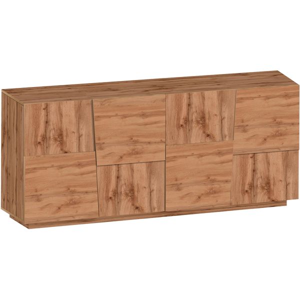 Sideboard Home Affaire "Pongo", Braun (Oak Wotan), B:200Cm H:86Cm T:44,2Cm, Holzwerkstoff, Sideboards, Sideboard-image