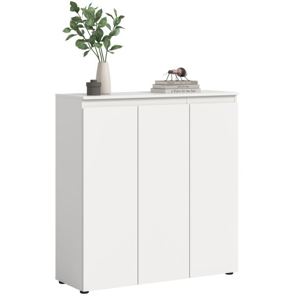 Mehrzweckschrank Home Affaire "Cipela, 105X111 Cm, Viel Stauraum, Variable EinlegeböDen, Universal", Weiß, B:105Cm H:111Cm T:37Cm, Fsc-Zertifizierter Holzwerkstoff, SchräNke, Mehrzweckschrank, Schuhschrank, Kleiderschrank, Universalschrank, Aktenschrank, Schrank-image