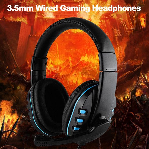 Cuffie Da Gioco Con Cavo Da 3,5 Mm, Cuffie Da Gioco Over-Ear, Cuffie Con Cancellazione Del Rumore E Controllo Del Volume Del Microfono Per Pc, Laptop, Smartphone-image