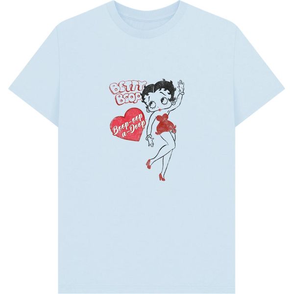 Betty Boop - Maglietta "Oop-A-Doop"" Per Uomo/Donna Unisex PN1268 (S) (Azzurro)"-image
