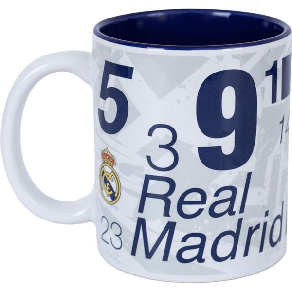 Real Madrid Cf - Tazza Da Caffè "Los Galacticos"", Galactic, 315Ml TA13537 (Taglia Unica) (Bianco/Blu)"-image