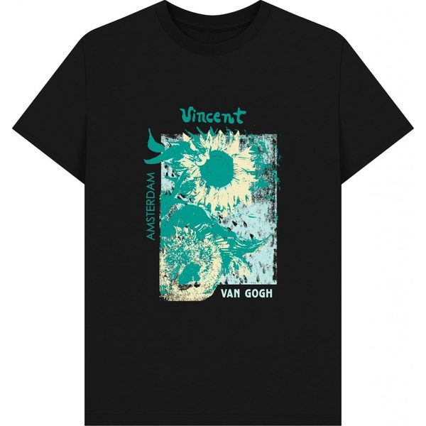 Apoh - Maglietta "Sunflowers"" Per Uomo/Donna Unisex PN1576 (Xl) (Nero)"-image