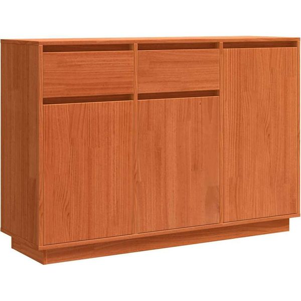 Syfax™ Credenza Marrone Cerato 110 X 34 X 75 Cm Pino Massello-image