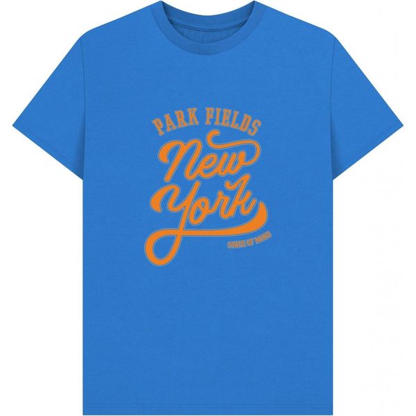 Park Fields - Maglietta "New York State Of Mind"" Per Uomo/Donna Unisex PN1738 (S) (Blu Brillante)"-image