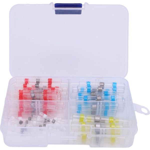 Set Di Connettori A Saldare Termorestringenti, Impermeabili, A Saldare Per Imbarcazioni, Barche, Autoveicoli, Camion, 50 Pezzi-image