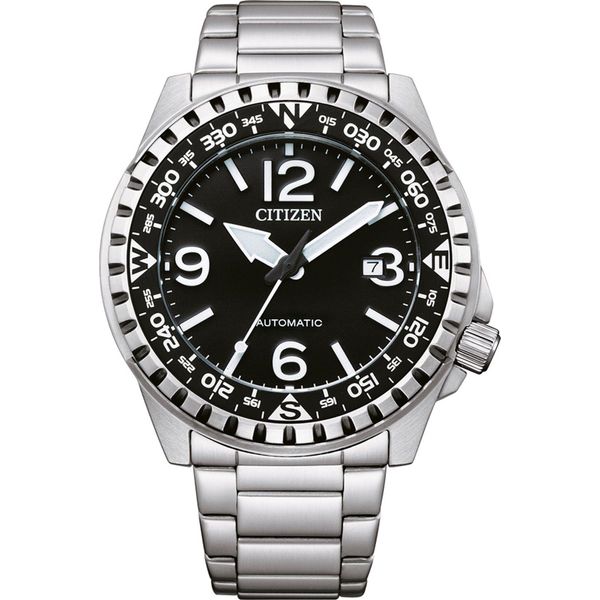 Citizen NJ2190-85E Orologio Meccanico Da Uomo Acciaio Inossidabile Data Argento-image