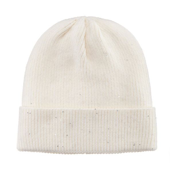 StrickmüTze Lascana, Damen, Beige, Kunstfaser, Leicht GläNzend, Unifarben, MüTzen StrickmüTze, Beanie, WintermüTze, WollmüTze, MüTze Mit Umschlag-image