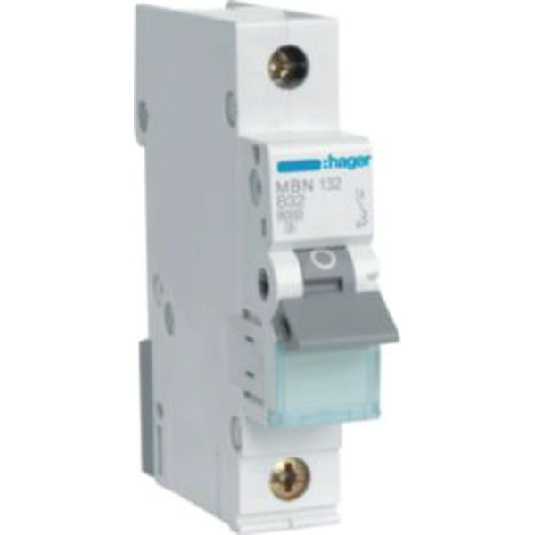 Hager MBN132 Interruttore Automatico Miniaturizzato Unipolare B-32A-image