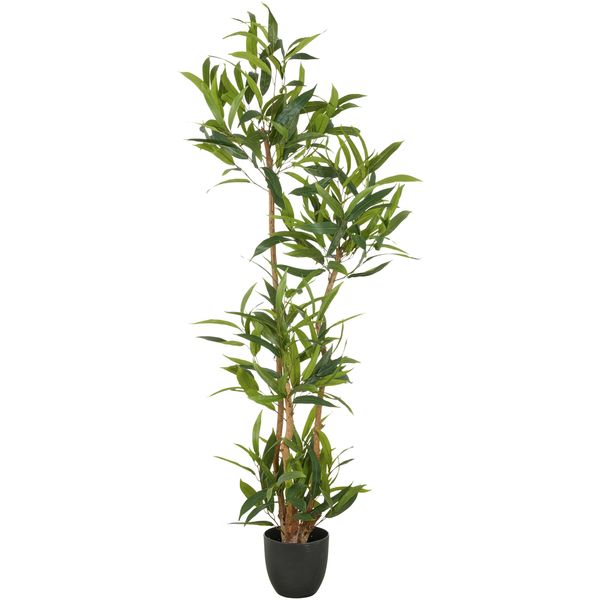 Kunstbaum Creativ Green "Ficus Maclellandii", GrüN, H:150Cm, Kunststoff, Kunstpflanzen, Mit Echtem Holzstamm-image