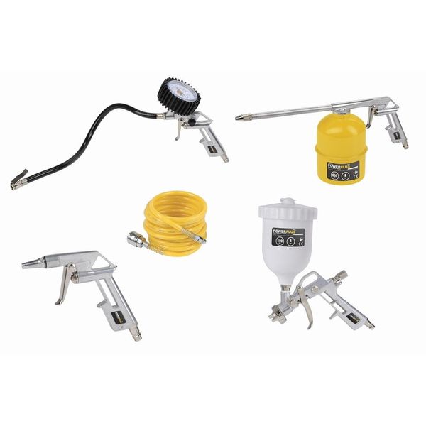 Set Di Accessori Per Compressori Di Tubi Per Aria Compressa 5 Pezzi Nuovo-image