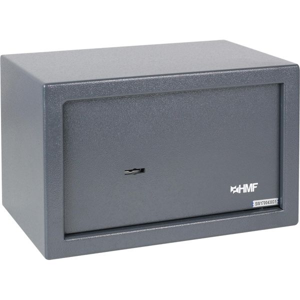Hmf 49200-11 Cassaforte Con Chiave, Cassaforte Per Mobili | 31 X 20 X 20 Cm | Antracite-image