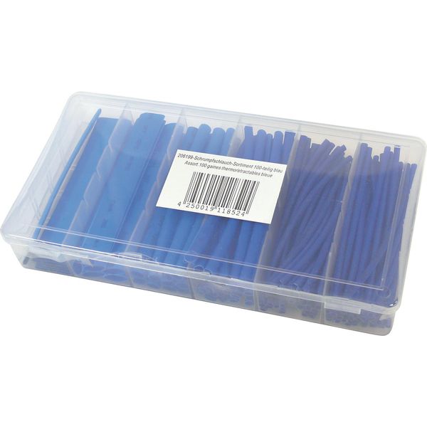 Assortimento Di Tubi Termorestringenti, 100 Pezzi, Colore: Blu-image
