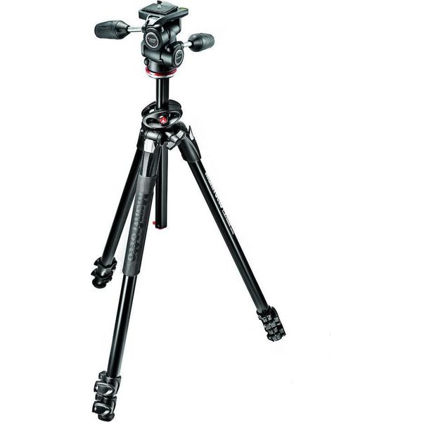 Kit Treppiede Manfrotto MK290DUA3-3W 290 Dual 90° + Testa A Sfera MH804-3W-image