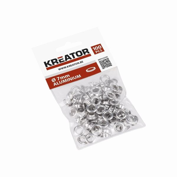 Occhielli Kreator Color Argento 100 Pezzi ø 7 Mm Occhielli Ad Anello Assortimento Di Occhielli - Occhielli In Alluminio ø 7 Mm-image
