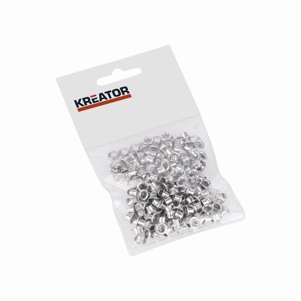 Occhielli Occhielli Ad Anello Assortimento Di Occhielli Color Argento 100 Pezzi 4Mm - Occhielli In Alluminio ø 4 Mm-image