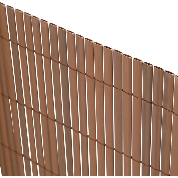 Ribelli Recinzione Schermo Privacy Tappeto In Pvc Privacy Circa 1,6 X 3 M Marrone Ribelli - B-Merce Come Nuova-image