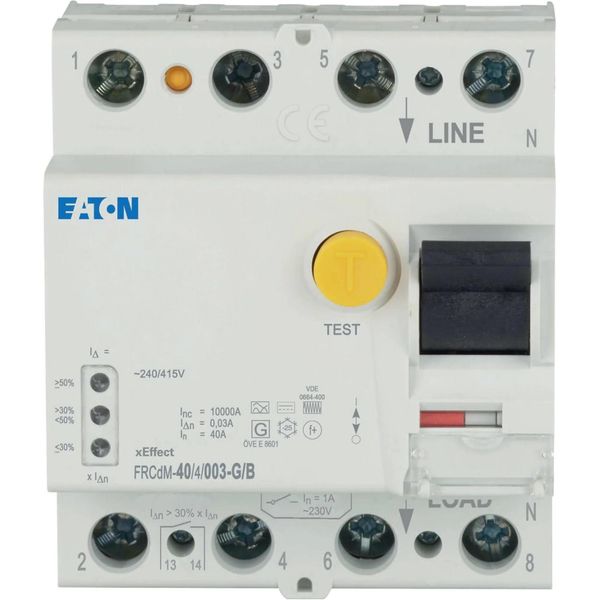 Eaton Rcd Digitale Tipo B/G 10Ka 40A/4Poli/30Ma Eaton FRCDM-40/4/003-G/B-image