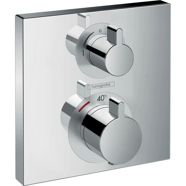 Hansgrohe Ecostat Square Thermostat Unterputz Fertigset 1 Verbraucher Chrom-image