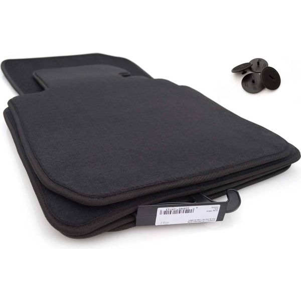 Tappetini Adatti Per Bmw Serie 3 Gt Gran Turismo (F34) Tappetini In Moquette Premium Velours 4 Pezzi Neri-image