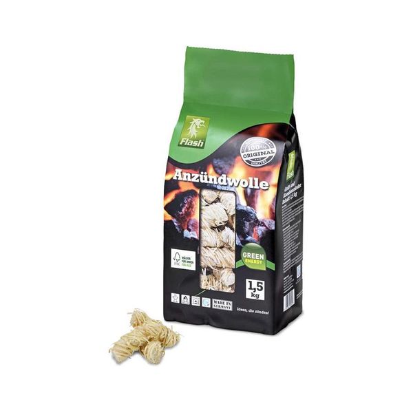 Accendino Per Barbecue / Accendino Per Caminetto / Eco Accendino In Lana Profi 1,5 Kg-image