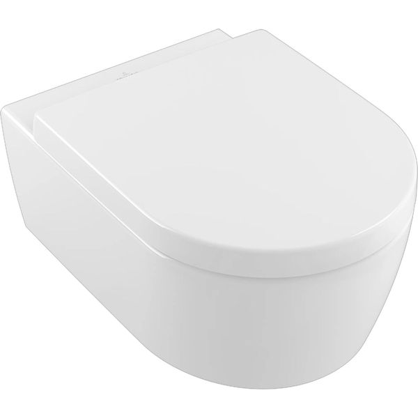 Villeroy & Boch Avento Combi-Pack Wc Di Lavaggio, Senza Bordo + Sedile Wc, Bianco Cp-image
