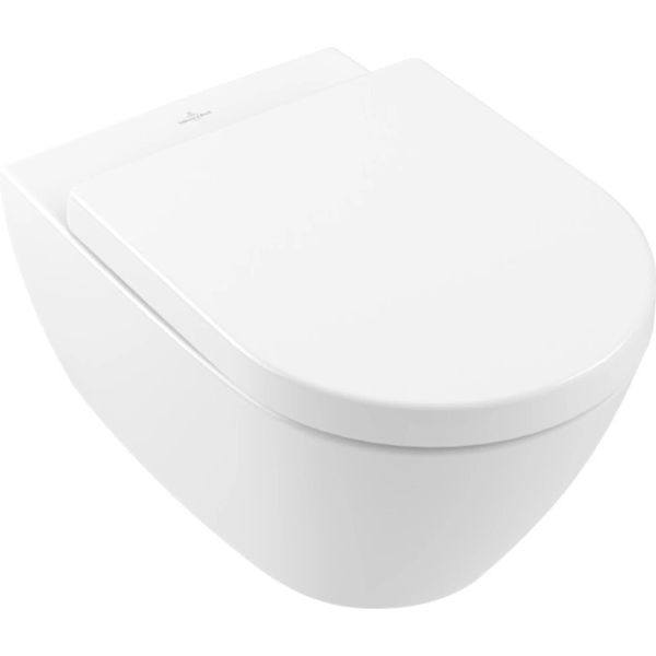 Villeroy & Boch Subway 2.0 Wc Di Lavaggio Senza Bordo 375X565 Mm, Sospeso, Scarico Orizzontale, Bianco-image