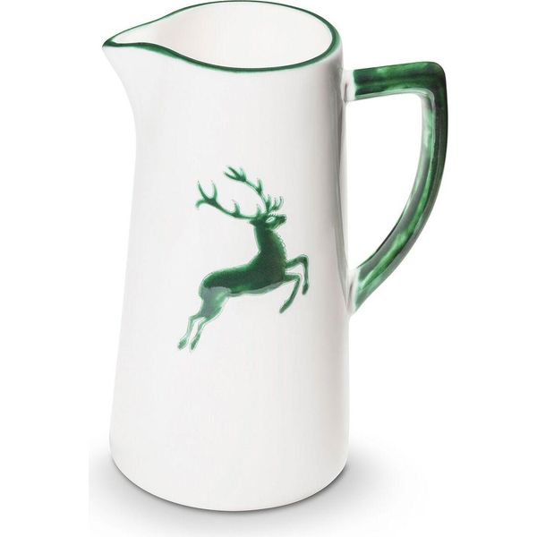 Gmundner Keramik Brocca D'acqua Verde Cervo 1,2 Litri-image