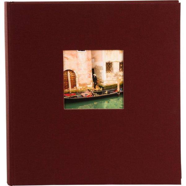 Goldbuch Album Fotografico Jumbo Bella Vista Bordeaux 30X31 Cm 100 Pagine Bianche-image